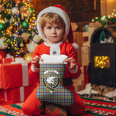 Norvel (or Norvill) Tartan Crest Christmas Stocking